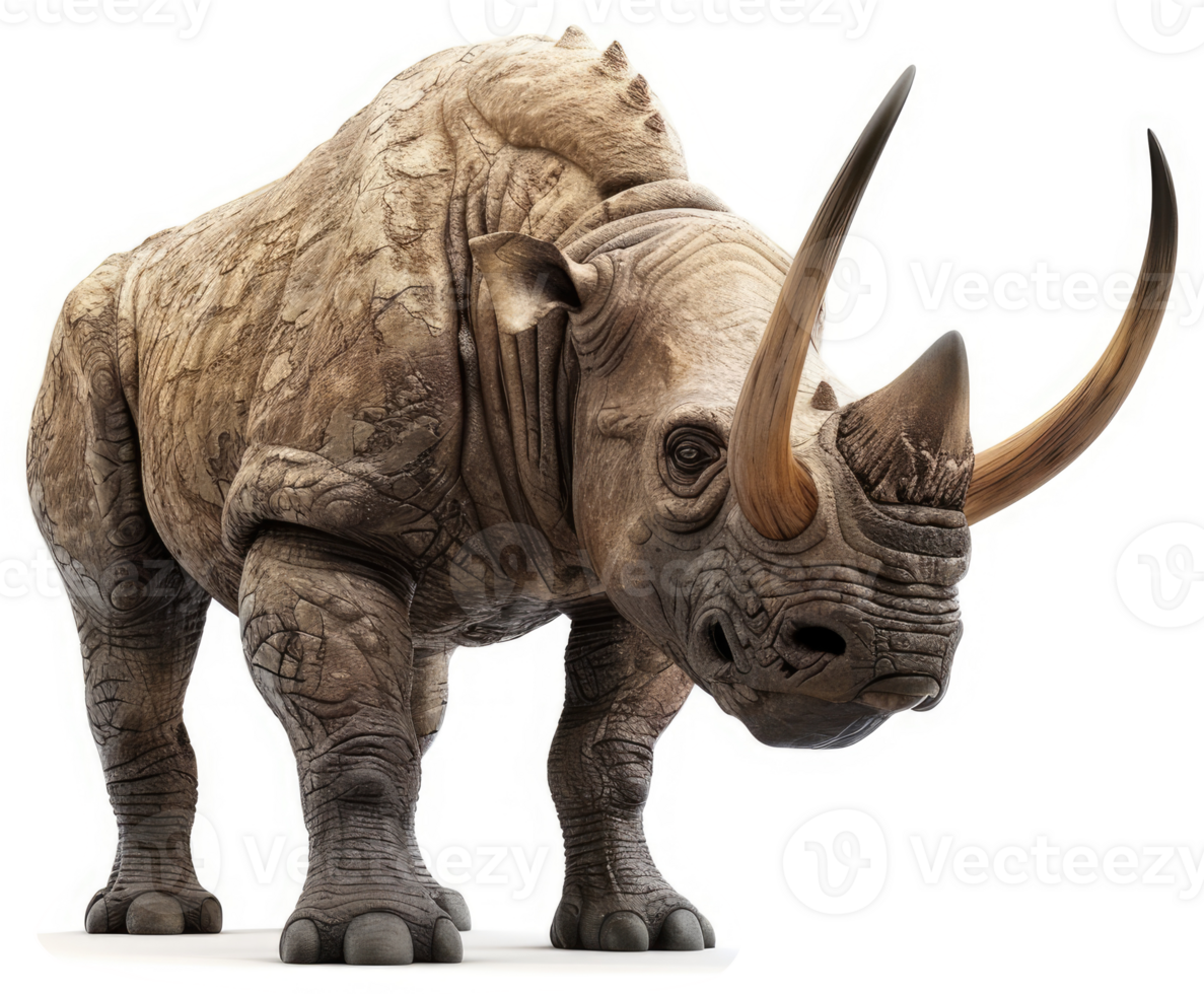 Prehistoric rhinoceros, a formidable extinct creature. png