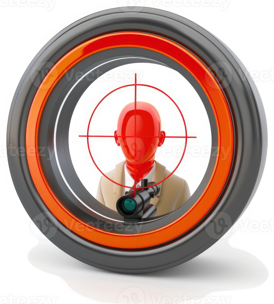 Focused targeting of a specific individual. png