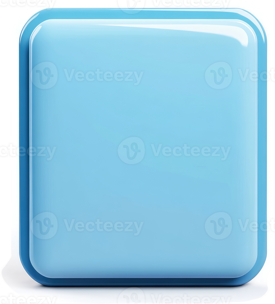 Light blue rectangular button with a glossy finish. png