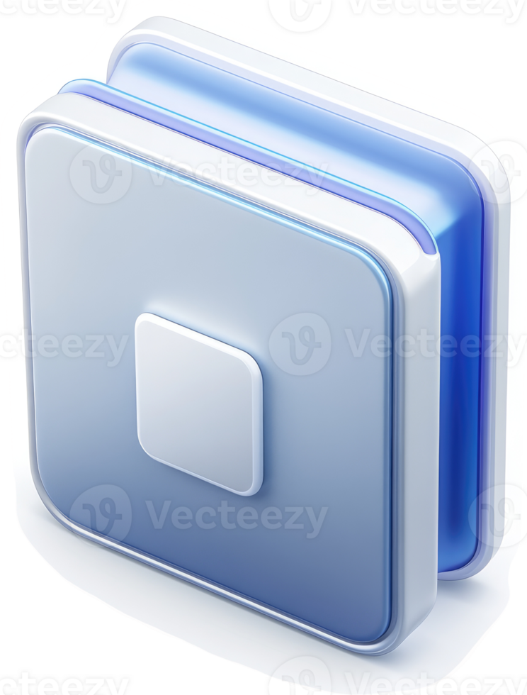Square, translucent, button-style device icon. png