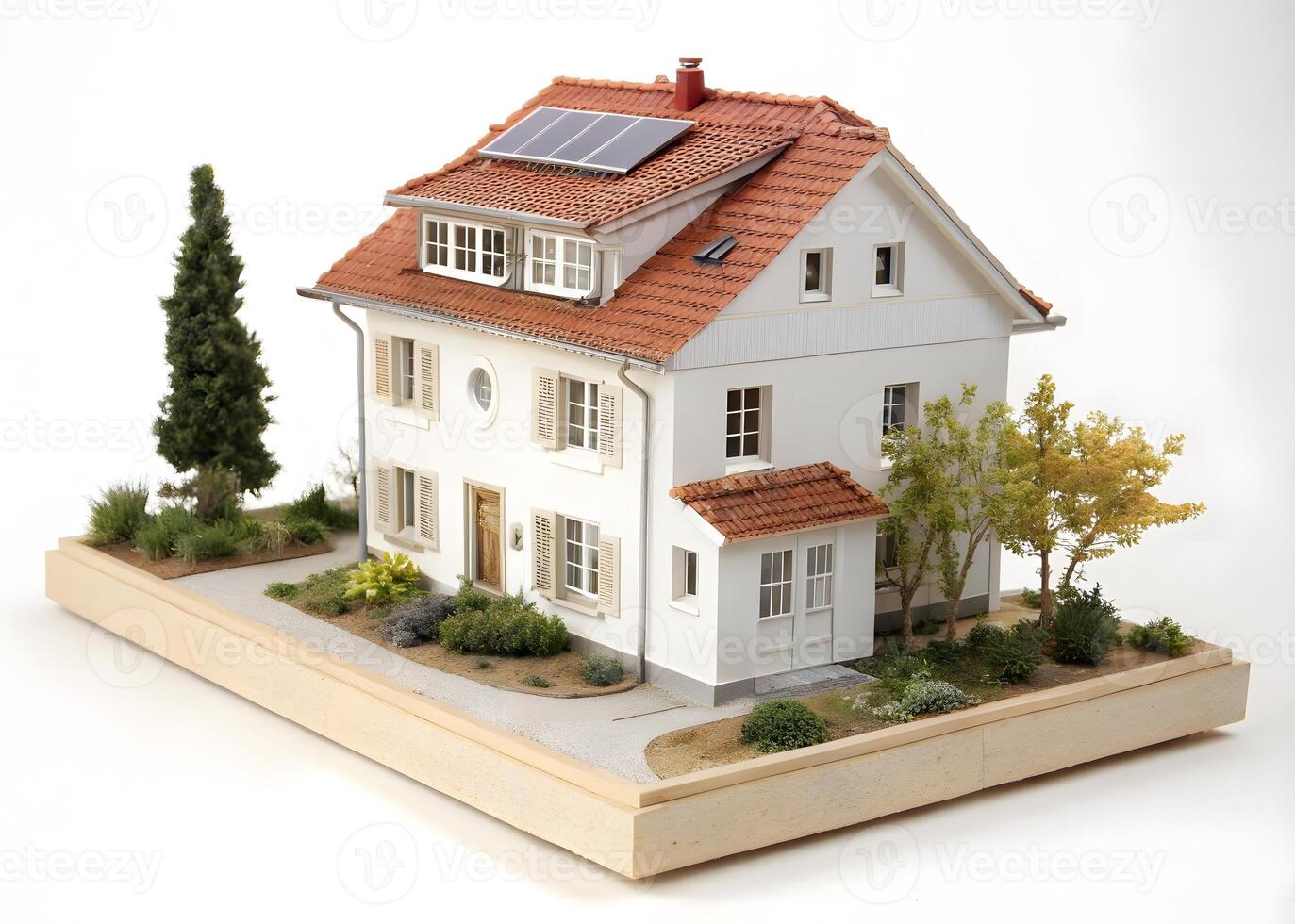 Small Detailed Model of a Two Story House Photo