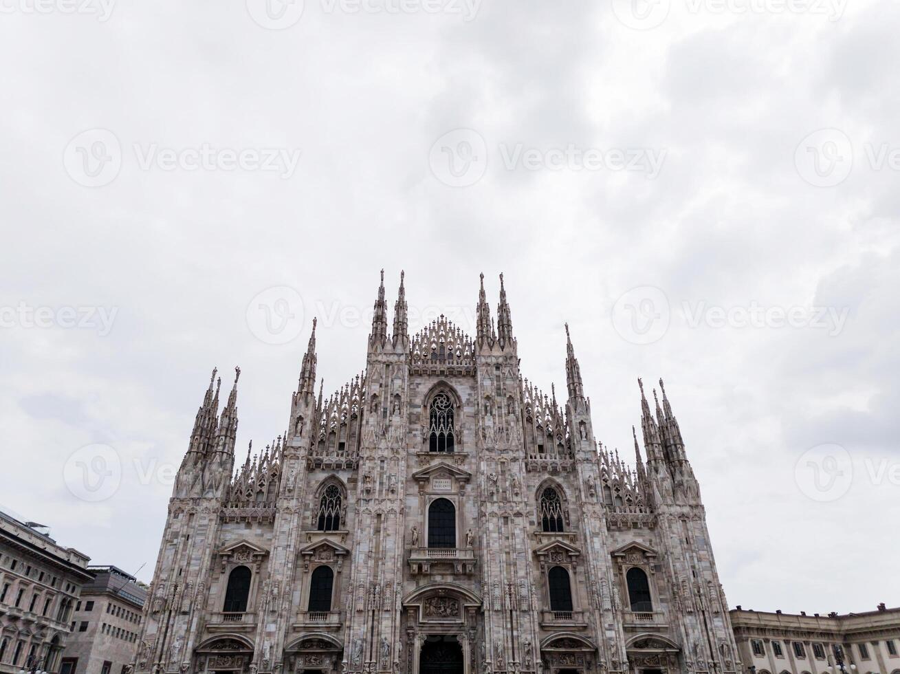 Facade of Milan Cathedral photo