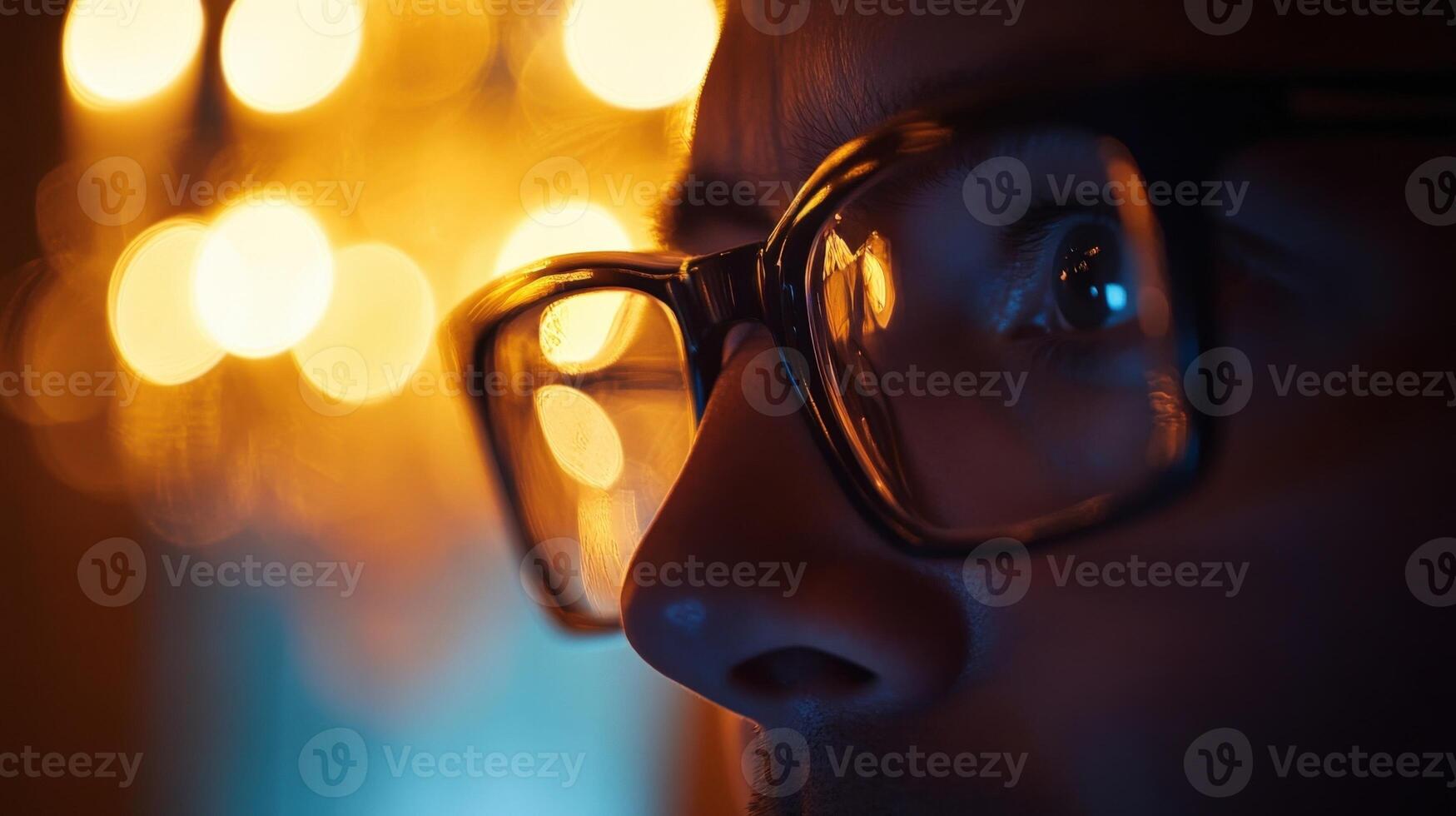 A detailed image capturing the reflections in the glasses of a diplomat as they look towards a speaker surrounded by soft lighting from an ornate chandelier. The atmosphere convey photo