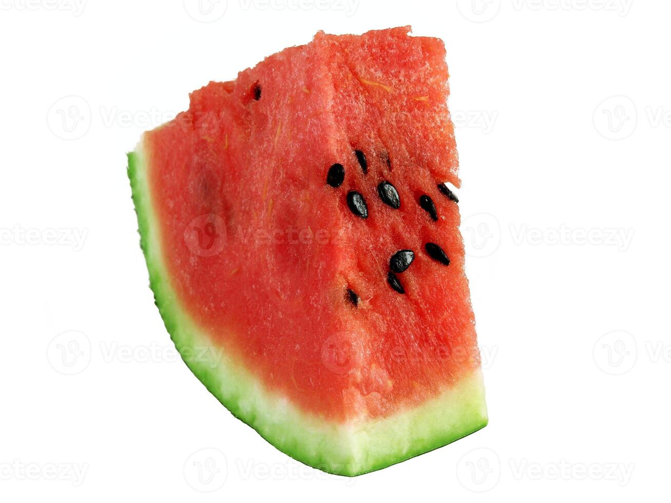 Sliced ripe watermelon isolated on white background photo