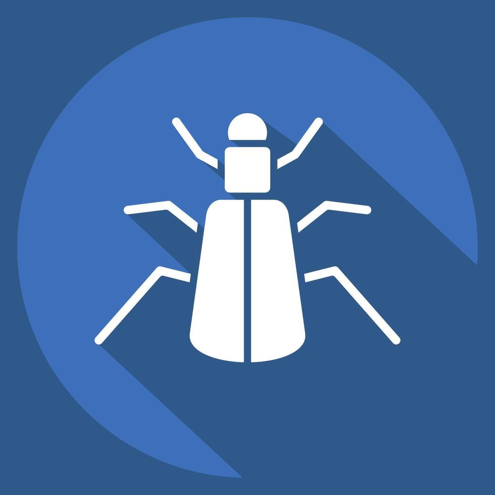 Icon Ground. related to Insects symbol. long shadow style. design editable vector