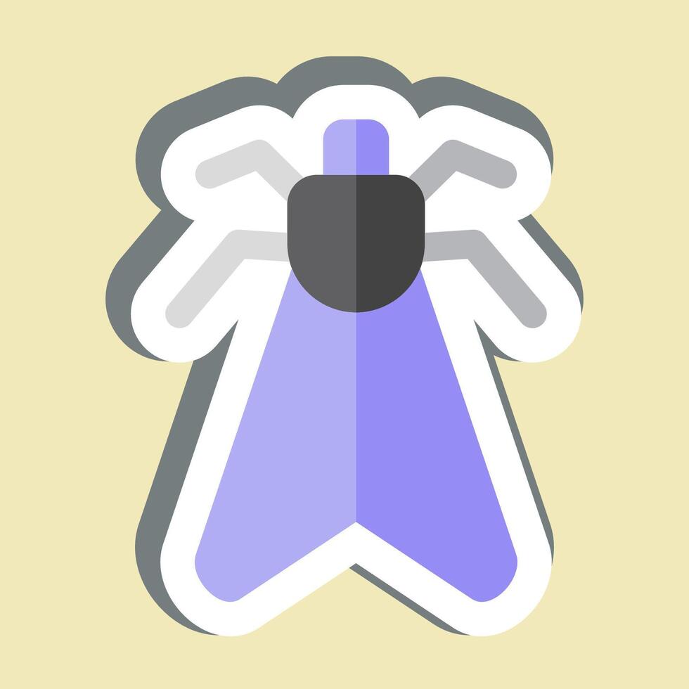 Sticker Insect. related to Insects symbol. design editable vector