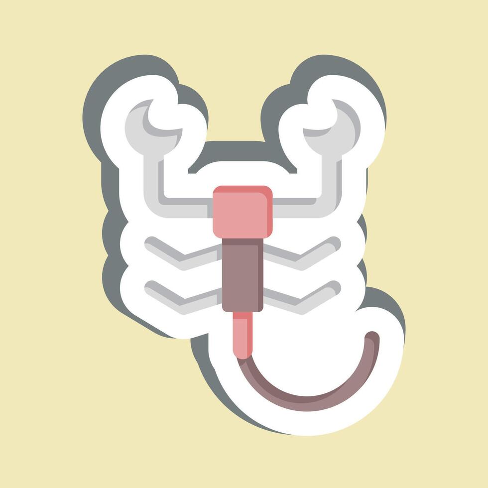 Sticker Scorpion. related to Insects symbol. design editable vector