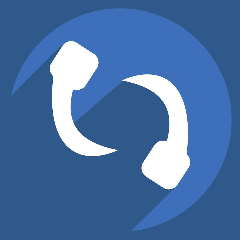 Icon Leech. related to Insects symbol. long shadow style. design editable vector