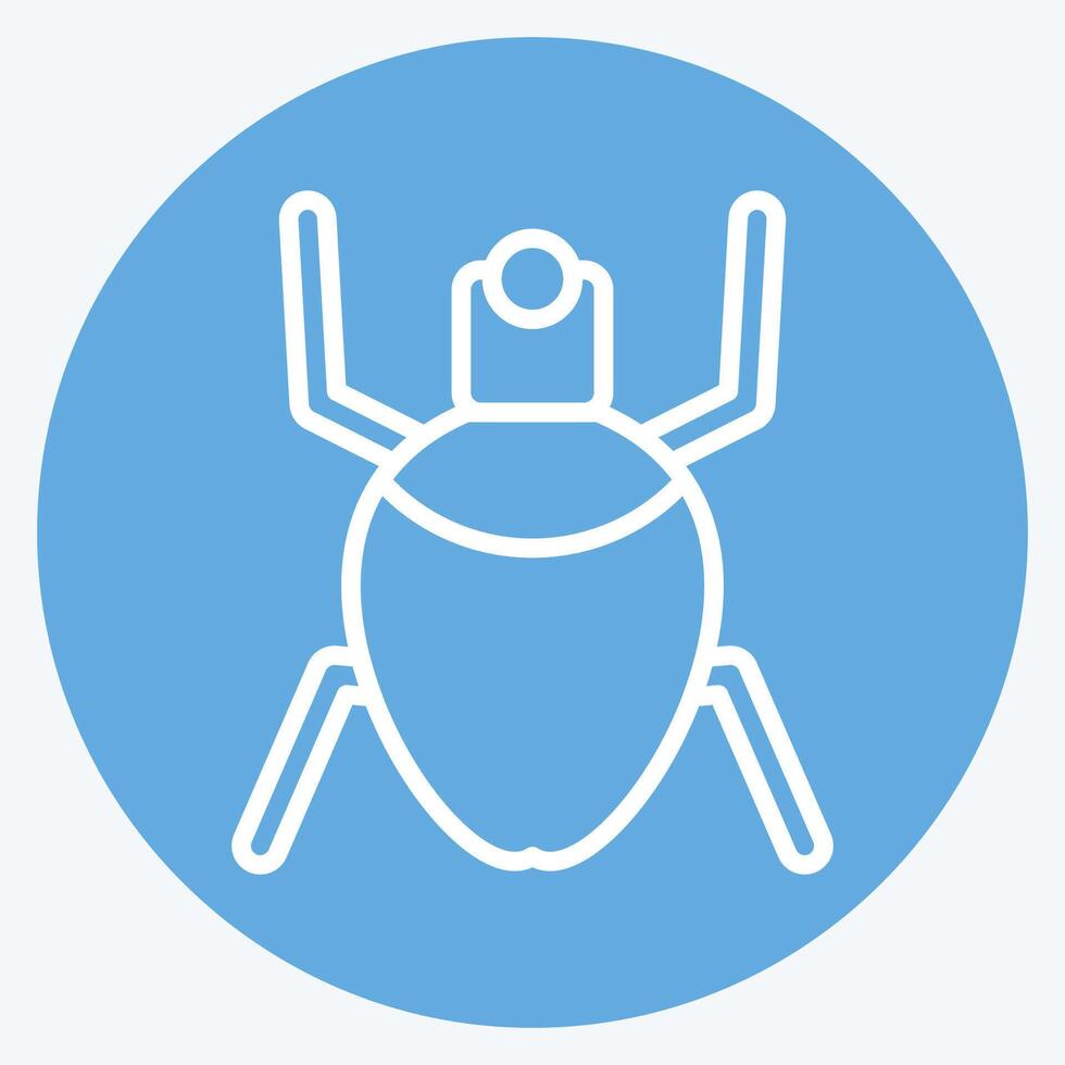 Icon Aphids. related to Insects symbol. blue eyes style. design editable vector