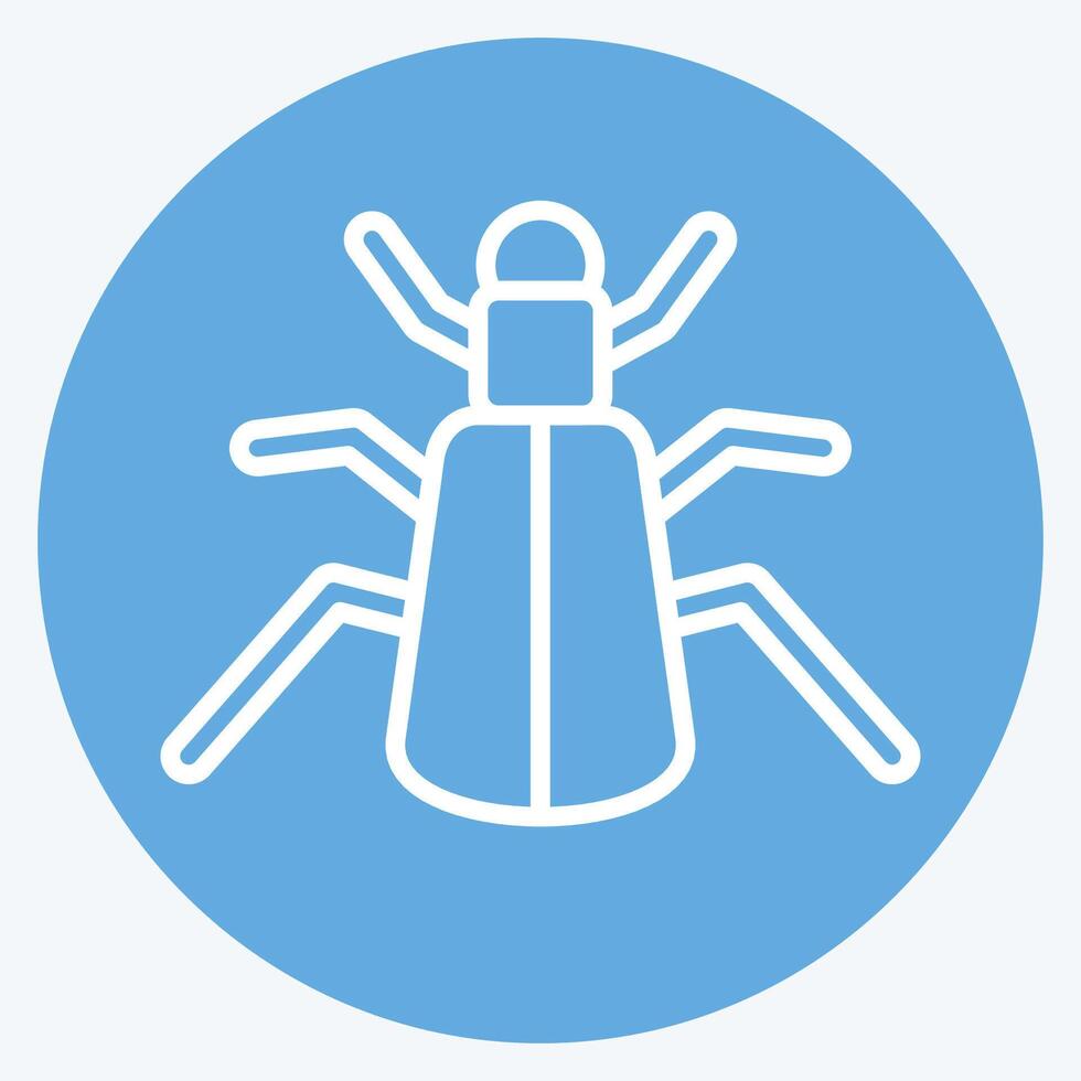 Icon Ground. related to Insects symbol. blue eyes style. design editable vector