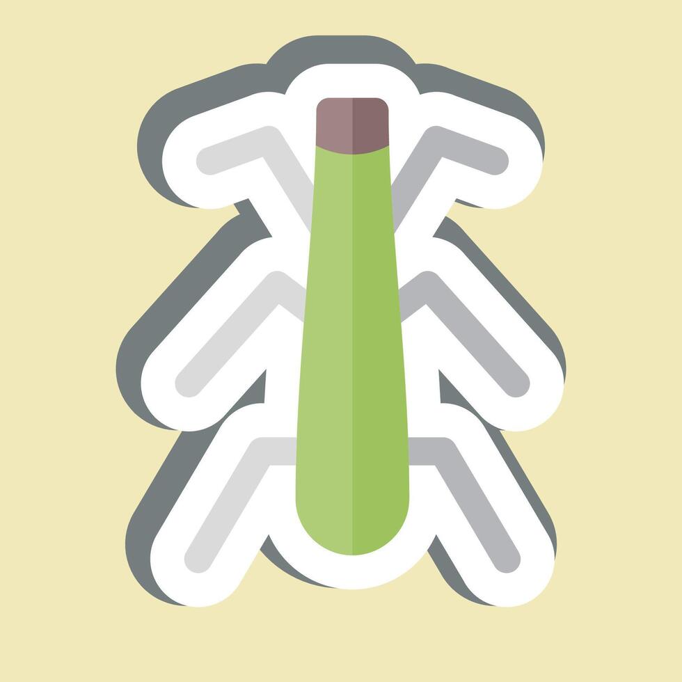 Sticker Stonefly. related to Insects symbol. design editable vector