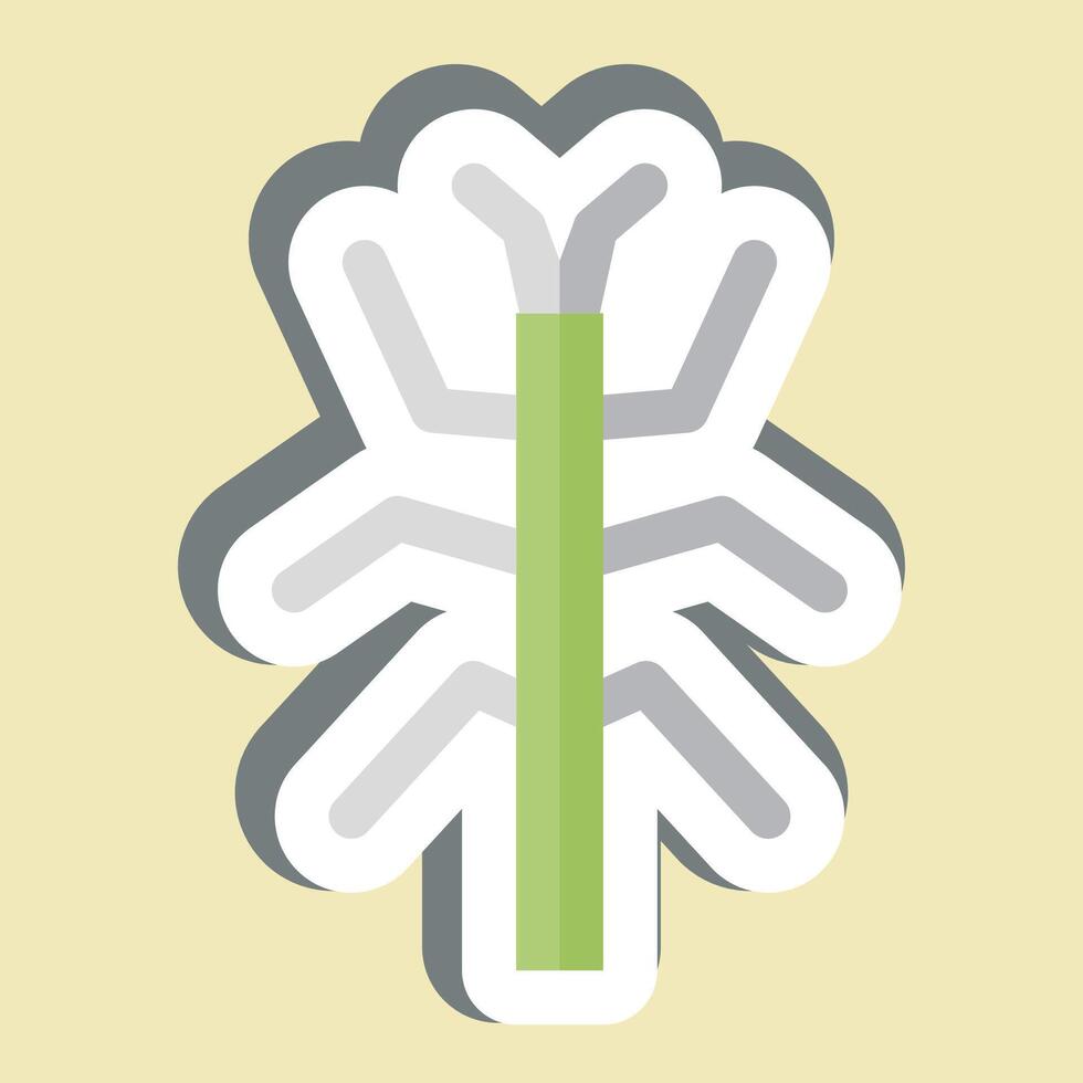 Sticker Bug Stick. related to Insects symbol. design editable vector