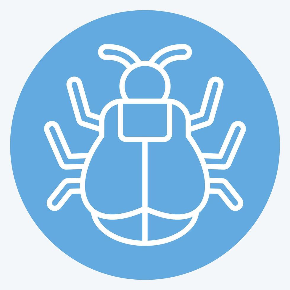 Icon Tick. related to Insects symbol. blue eyes style. design editable vector