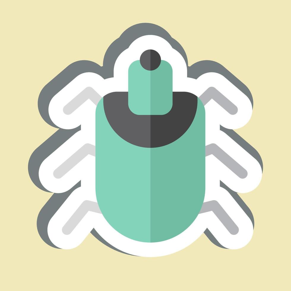 Sticker Acari. related to Insects symbol. design editable vector