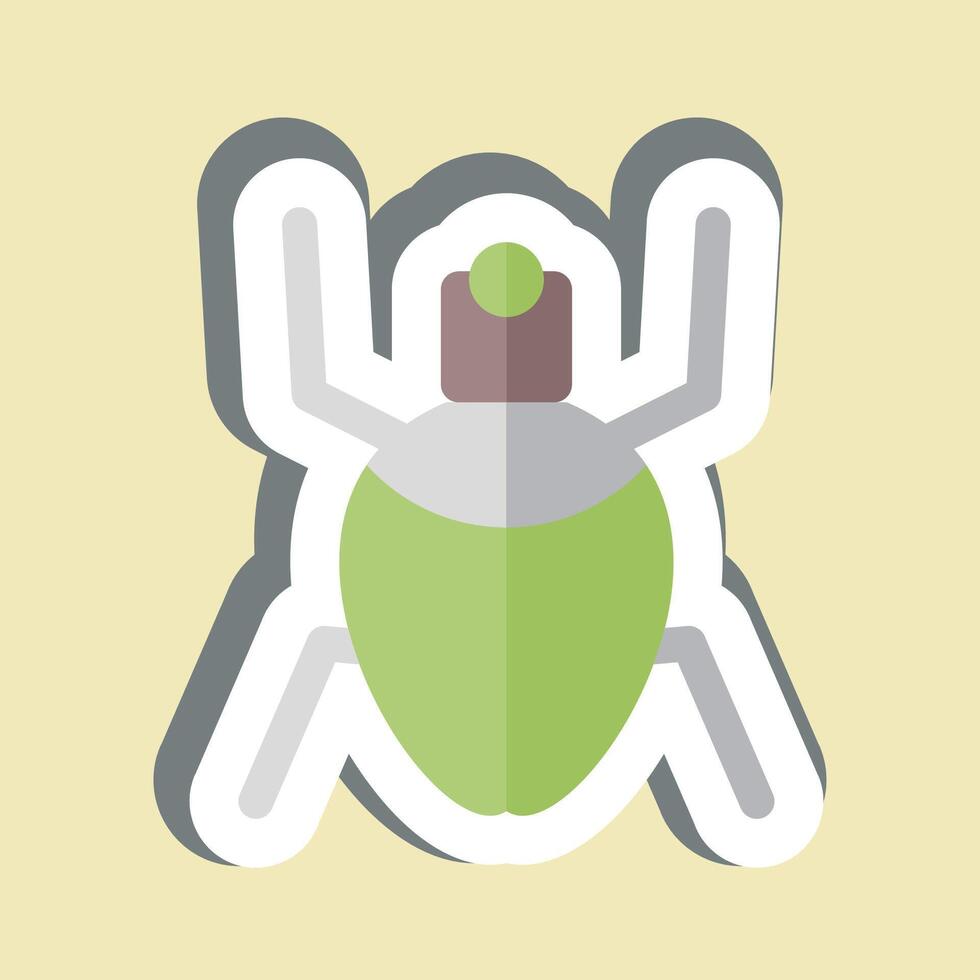 Sticker Aphids. related to Insects symbol. design editable vector