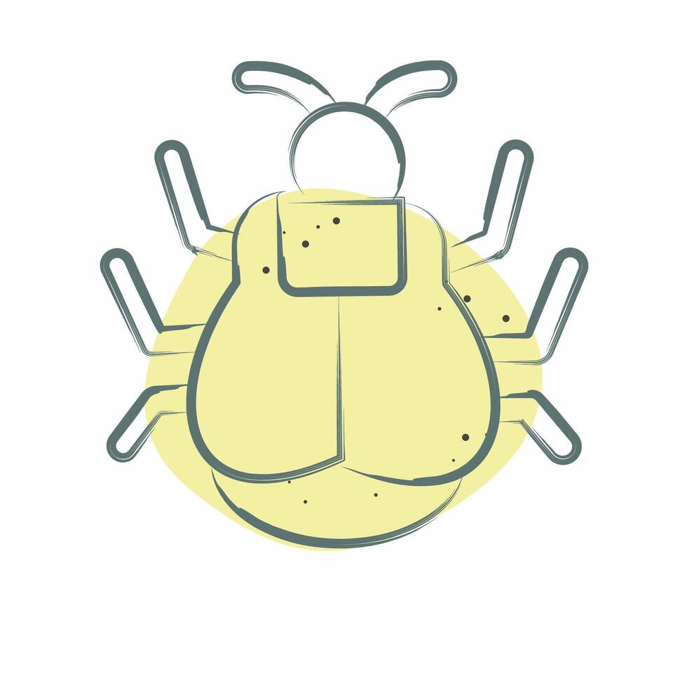 Icon Tick. related to Insects symbol. Color Spot Style. design editable vector