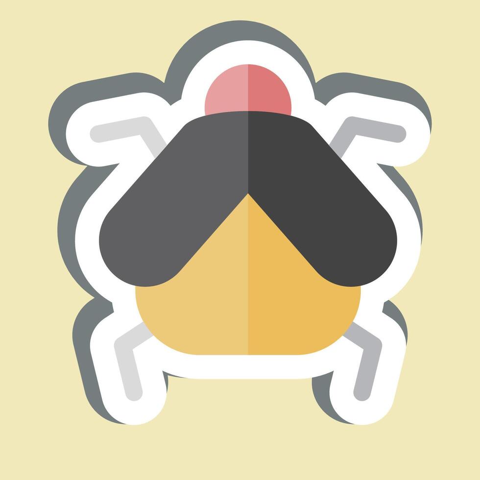 Sticker Firefly. related to Insects symbol. design editable vector