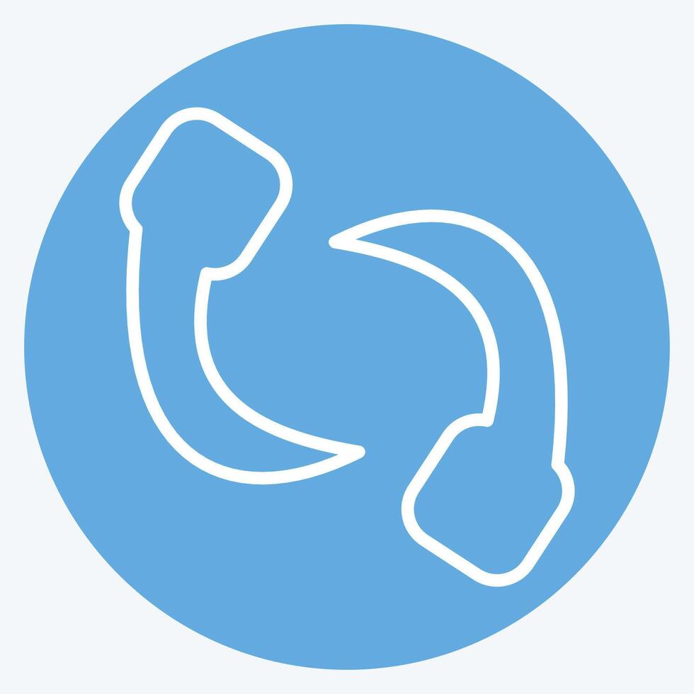 Icon Leech. related to Insects symbol. blue eyes style. design editable vector