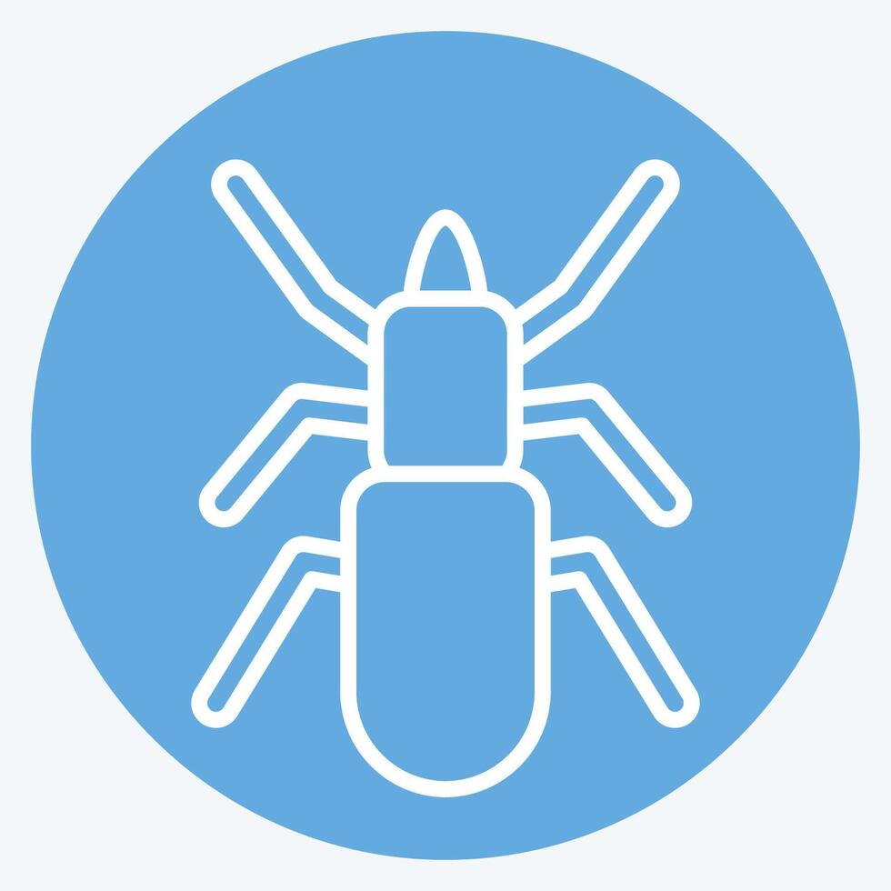 Icon Malware. related to Insects symbol. blue eyes style. design editable vector