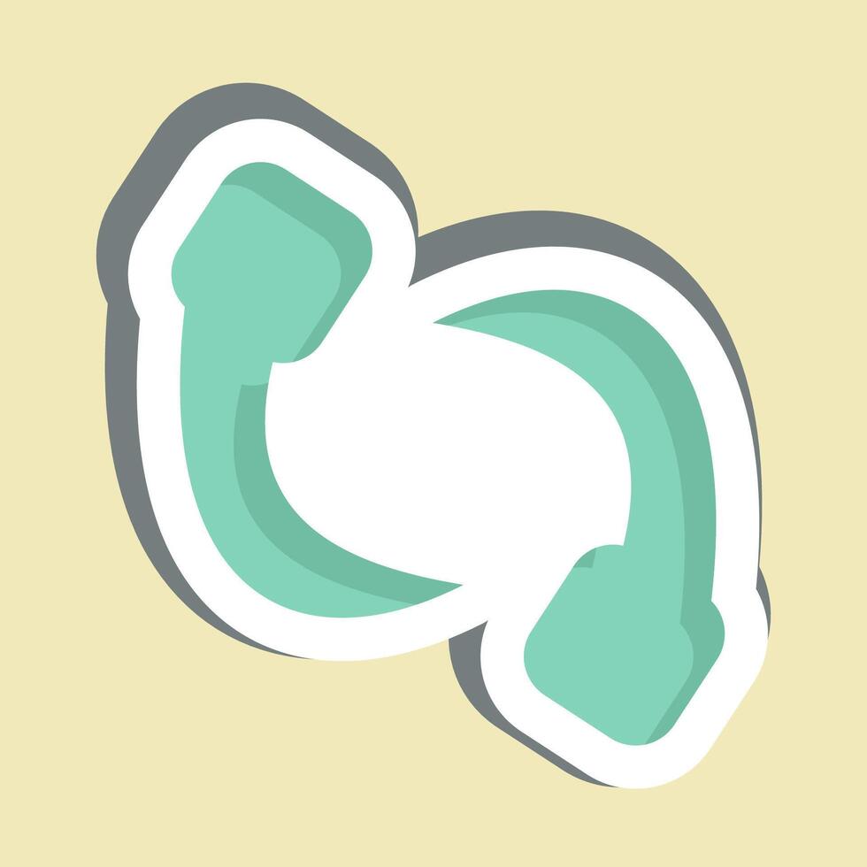 Sticker Leech. related to Insects symbol. design editable vector