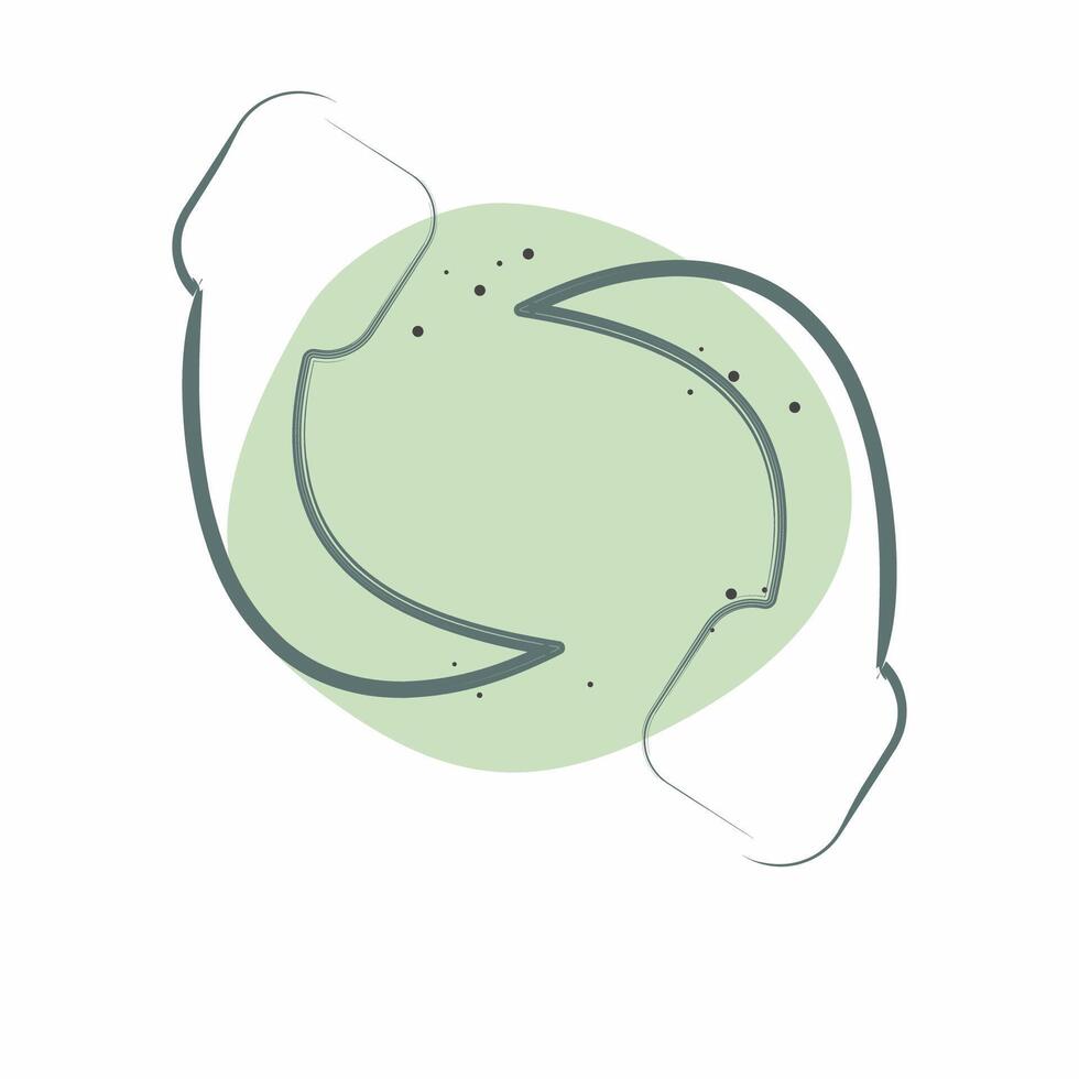 Icon Leech. related to Insects symbol. Color Spot Style. design editable vector