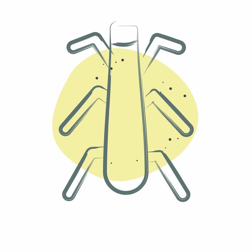 Icon Stonefly. related to Insects symbol. Color Spot Style. design editable vector
