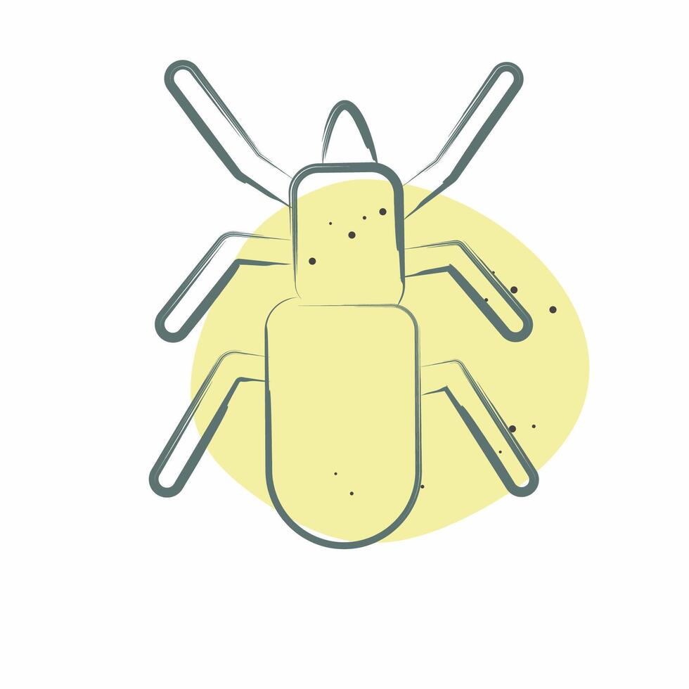 Icon Malware. related to Insects symbol. Color Spot Style. design editable vector