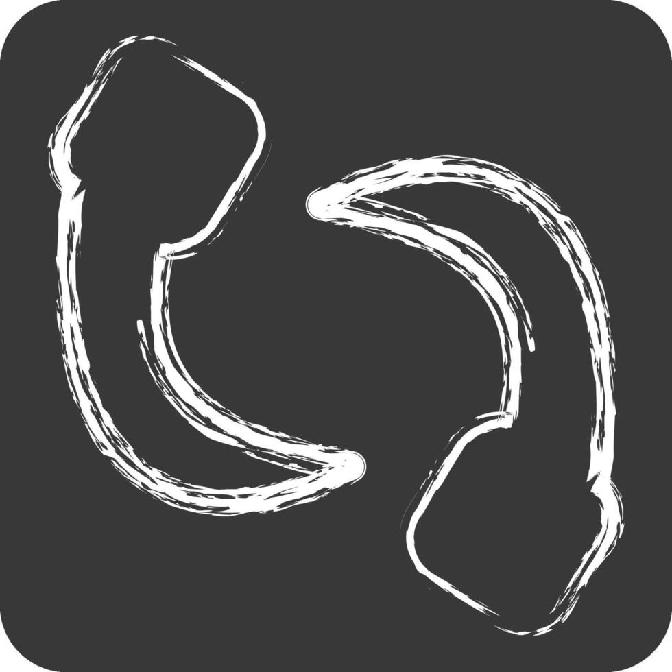 Icon Leech. related to Insects symbol. chalk Style. design editable vector