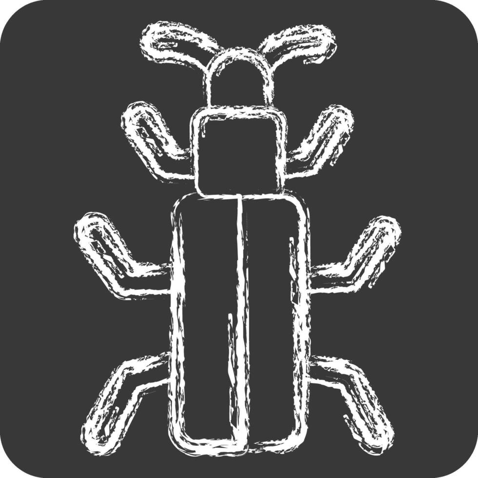 Icon Snow Bug. related to Insects symbol. chalk Style. design editable vector