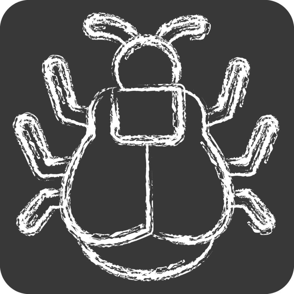 Icon Tick. related to Insects symbol. chalk Style. design editable vector