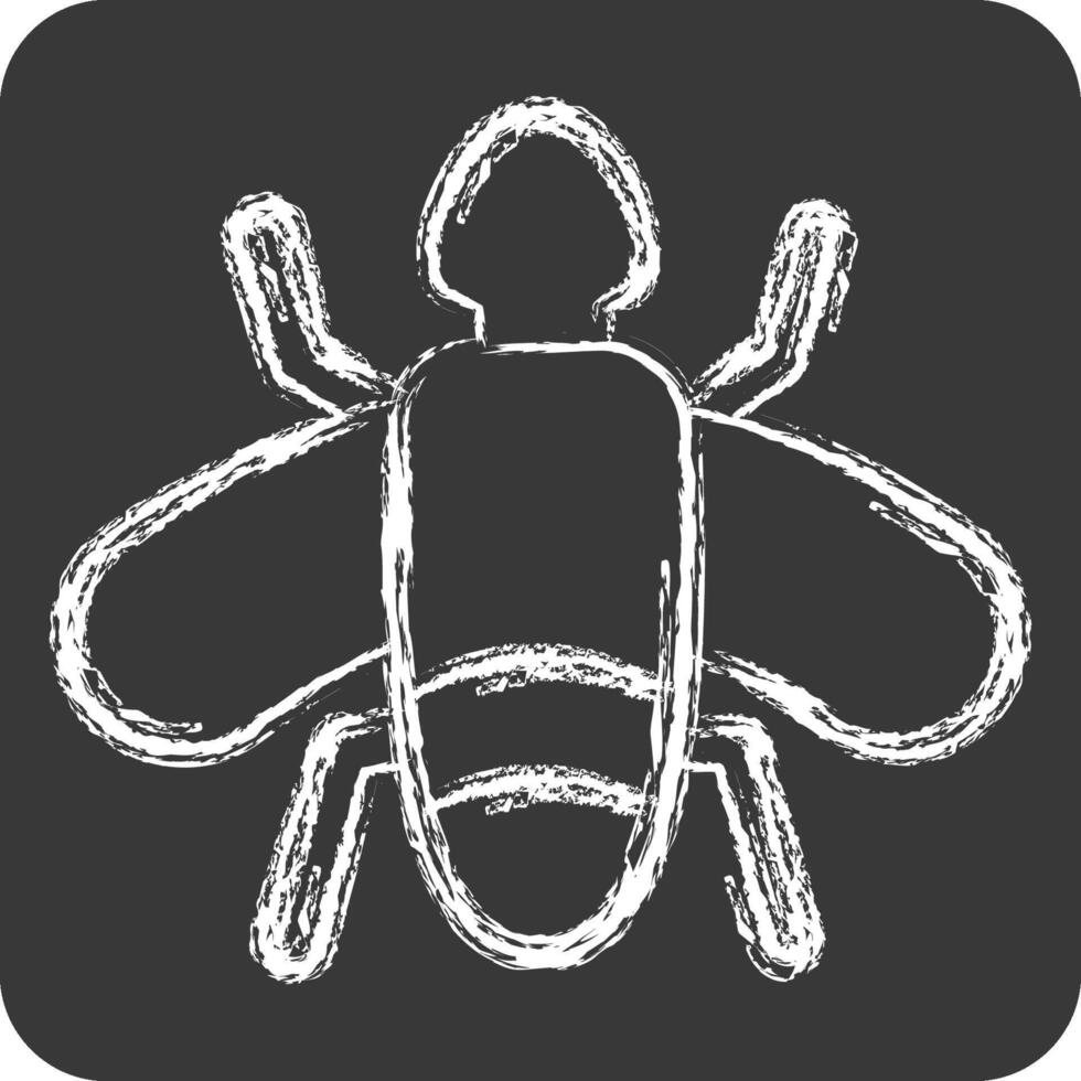 Icon Flies. related to Insects symbol. chalk Style. design editable vector