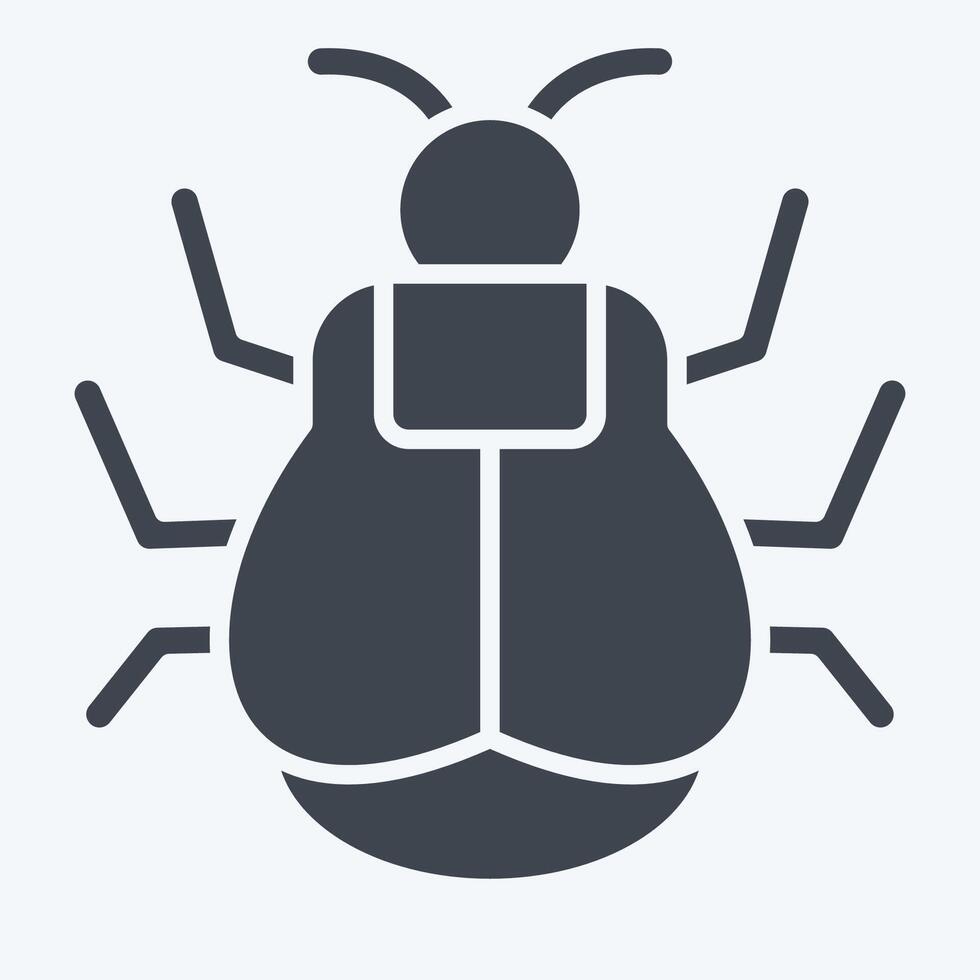 Icon Tick. related to Insects symbol. glyph style. design editable vector