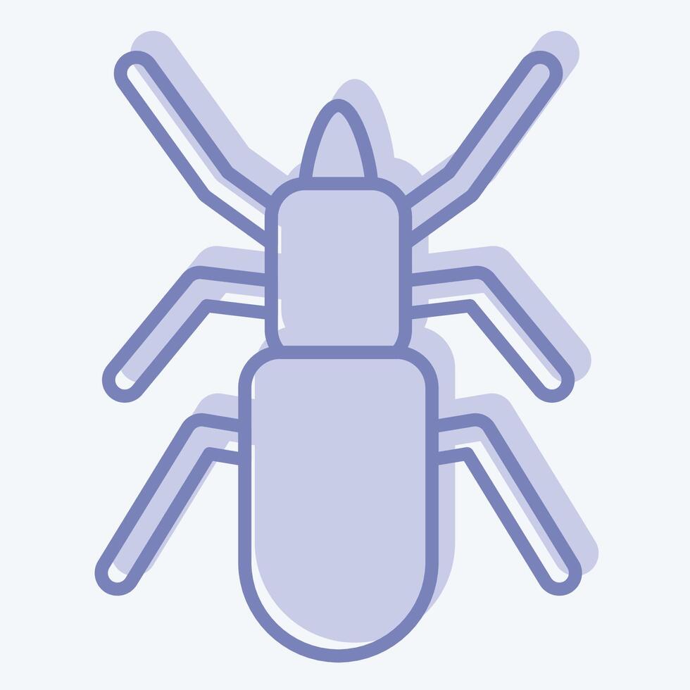 Icon Malware. related to Insects symbol. two tone style. design editable vector