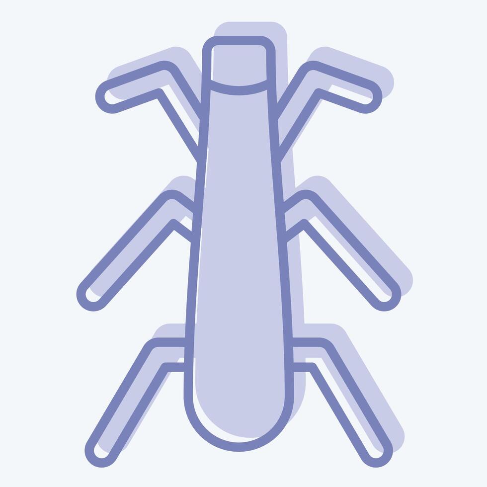 Icon Stonefly. related to Insects symbol. two tone style. design editable vector