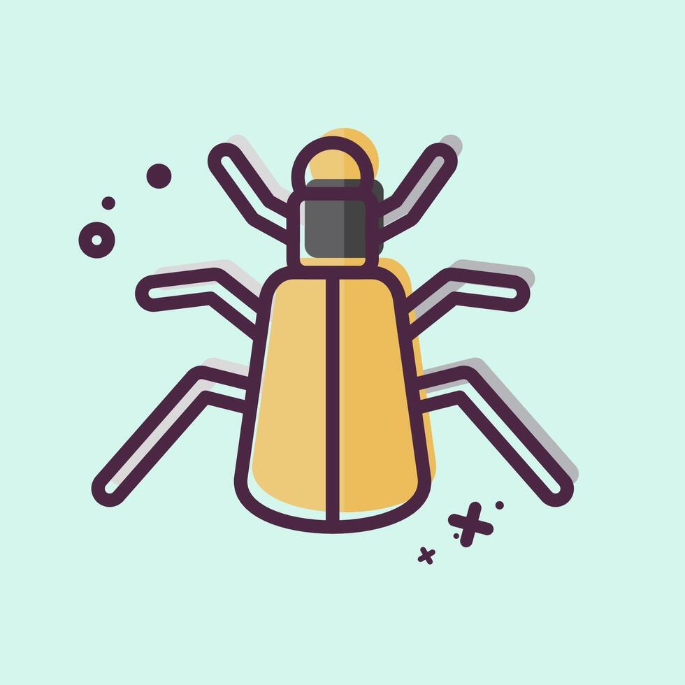 Icon Ground. related to Insects symbol. MBE style. design editable vector