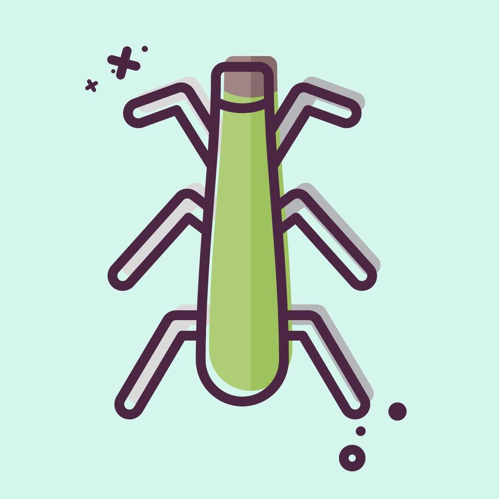 Icon Stonefly. related to Insects symbol. MBE style. design editable vector