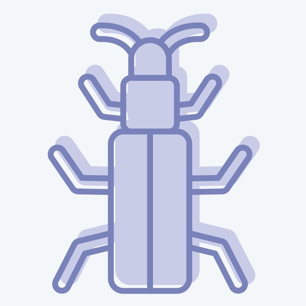 Icon Snow Bug. related to Insects symbol. two tone style. design editable vector