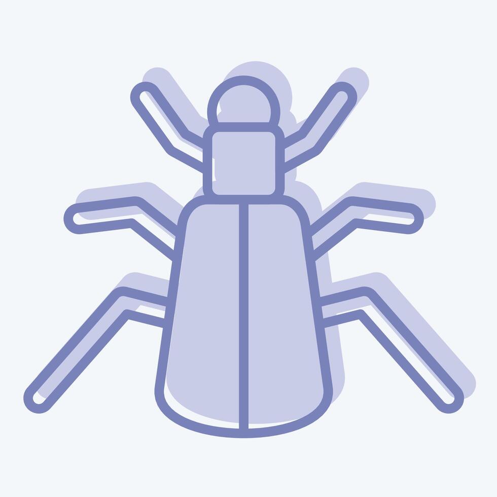 Icon Ground. related to Insects symbol. two tone style. design editable vector