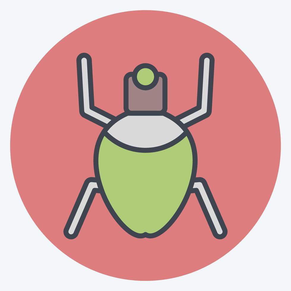 Icon Aphids. related to Insects symbol. color mate style. design editable vector