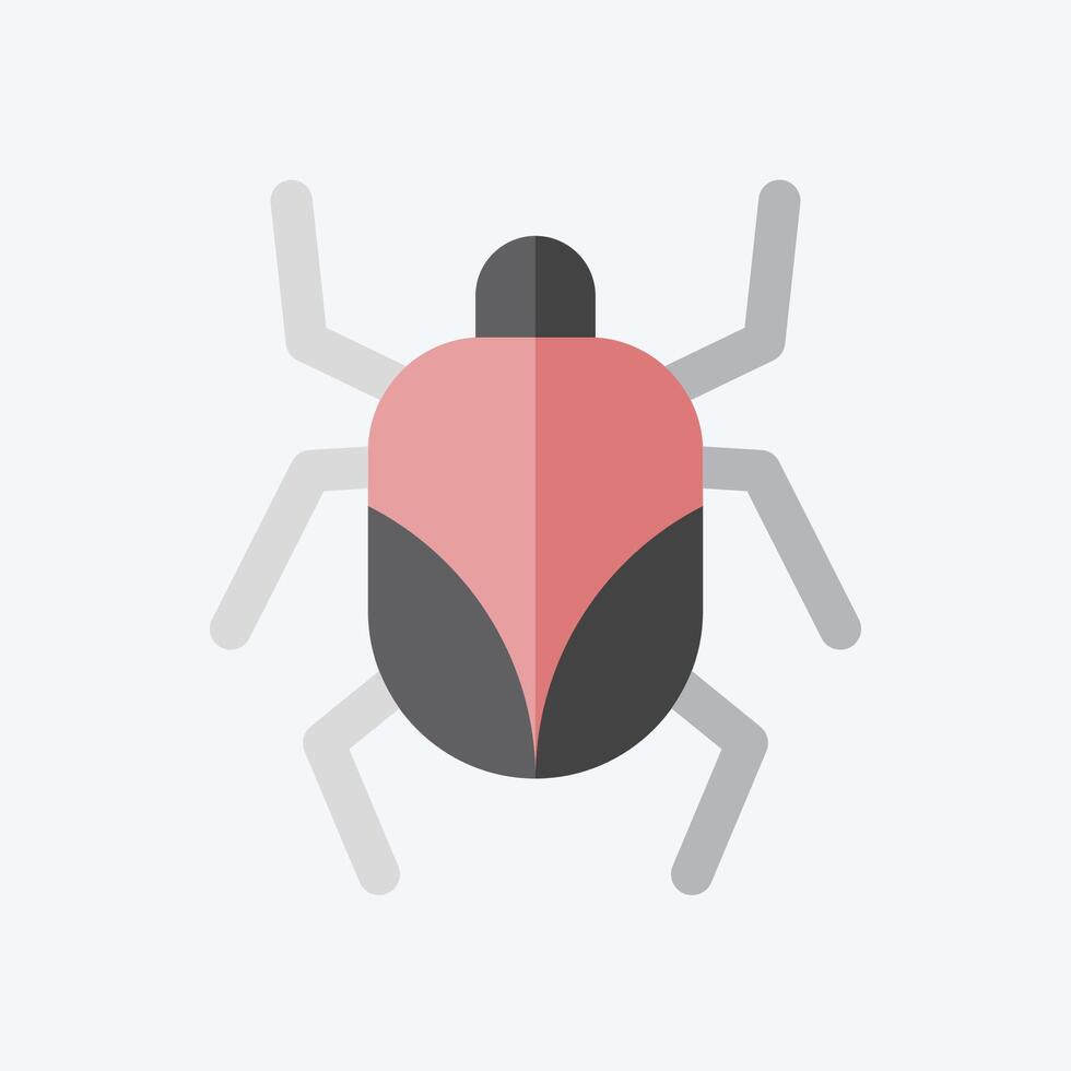 Icon Mite. related to Insects symbol. flat style. design editable 1 vector
