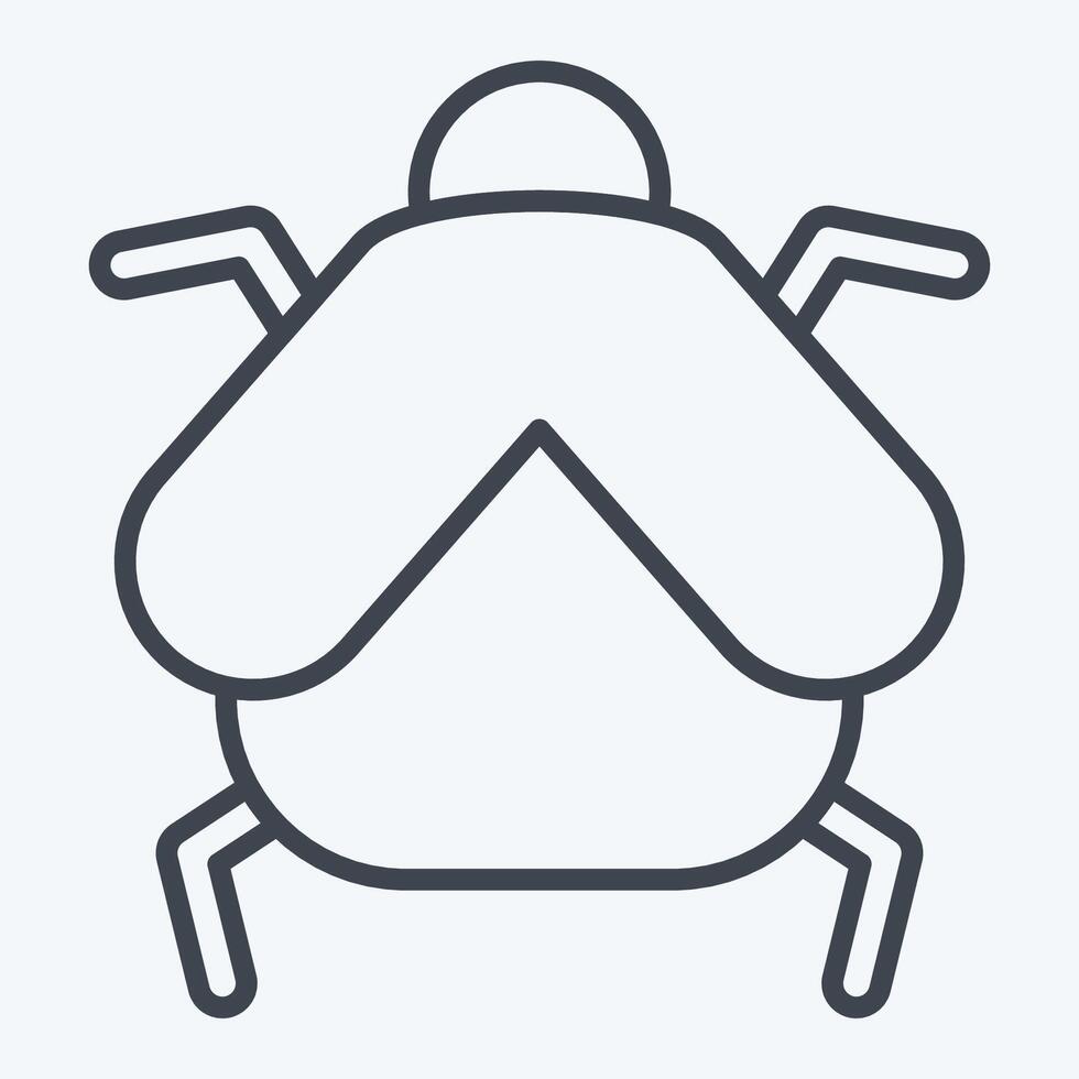 Icon Firefly. related to Insects symbol. line style. design editable vector