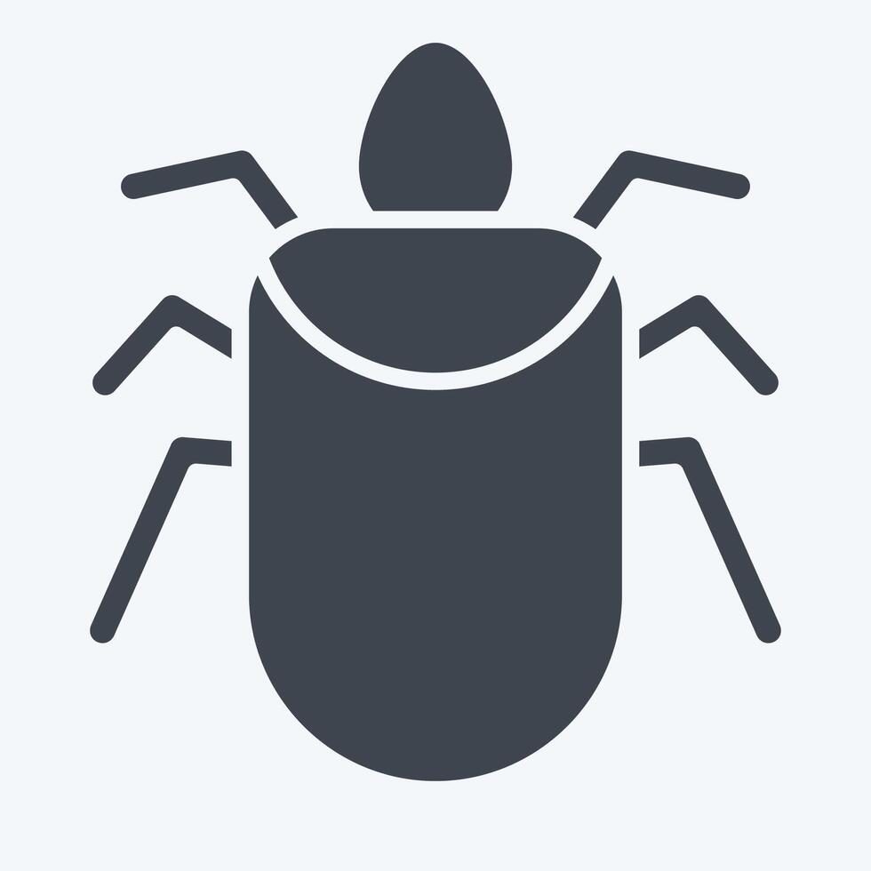 Icon Colorado Beetle. related to Insects symbol. glyph style. design editable vector