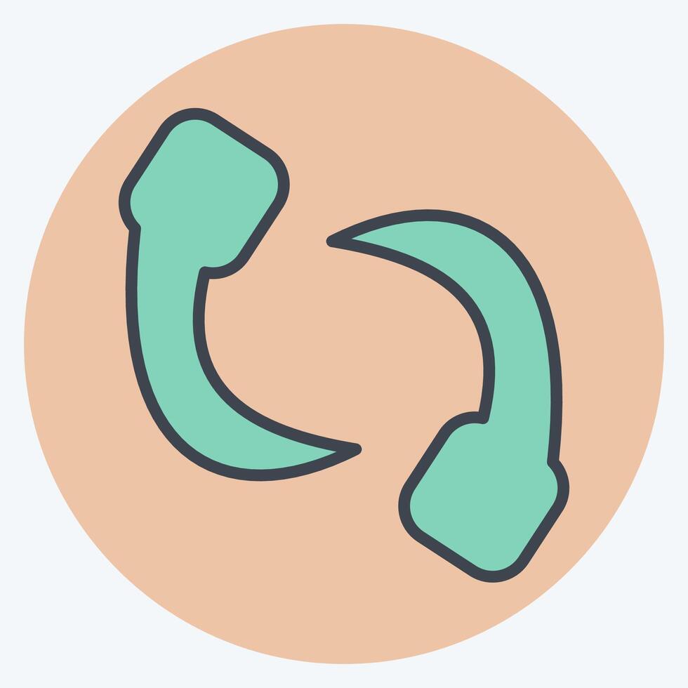 Icon Leech. related to Insects symbol. color mate style. design editable vector