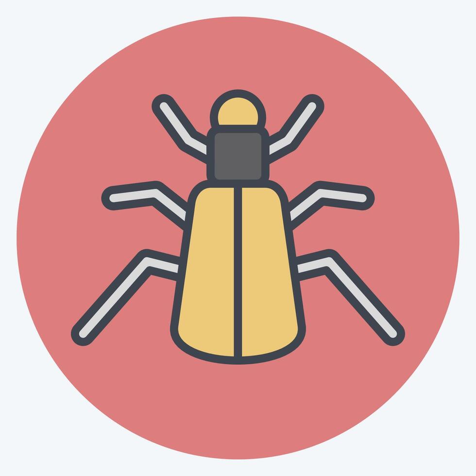 Icon Ground. related to Insects symbol. color mate style. design editable vector