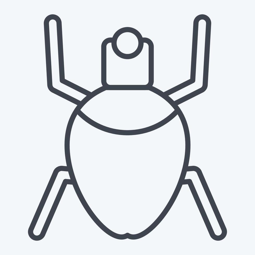 Icon Aphids. related to Insects symbol. line style. design editable vector