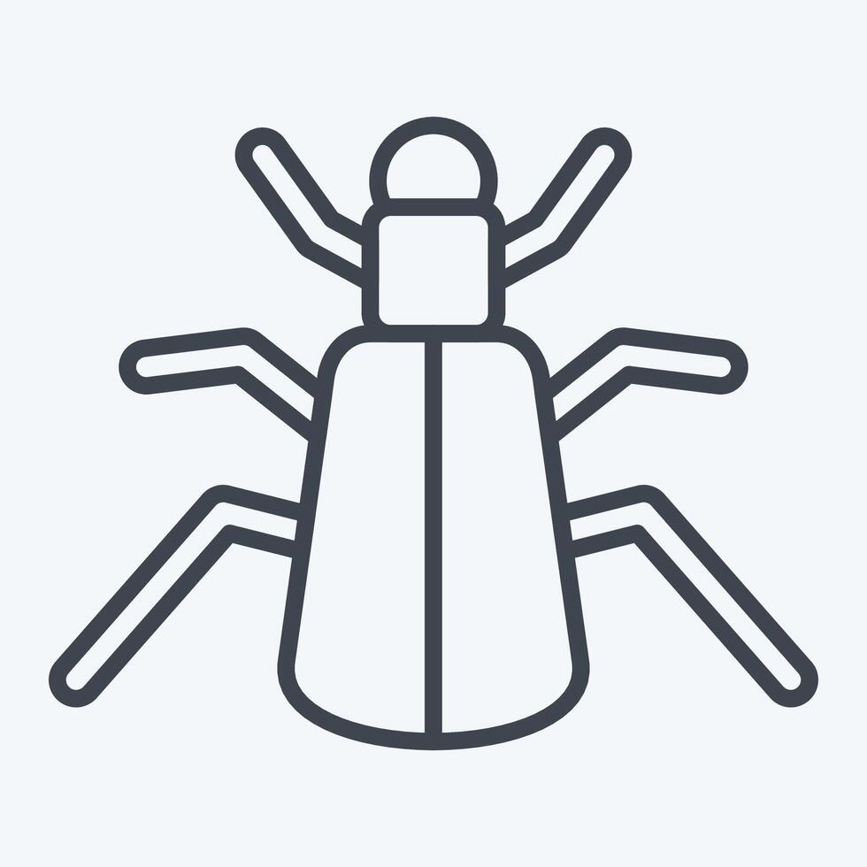 Icon Ground. related to Insects symbol. line style. design editable vector