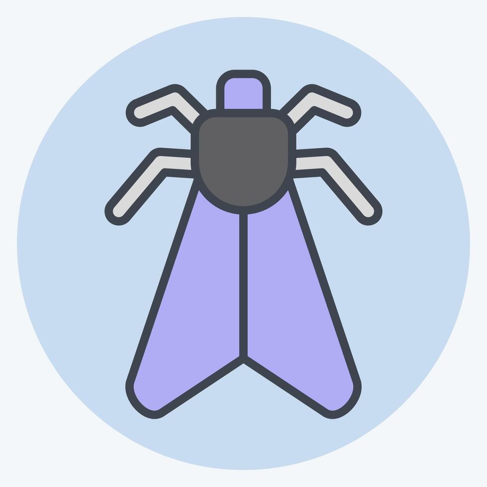 Icon Insect. related to Insects symbol. color mate style. design editable vector