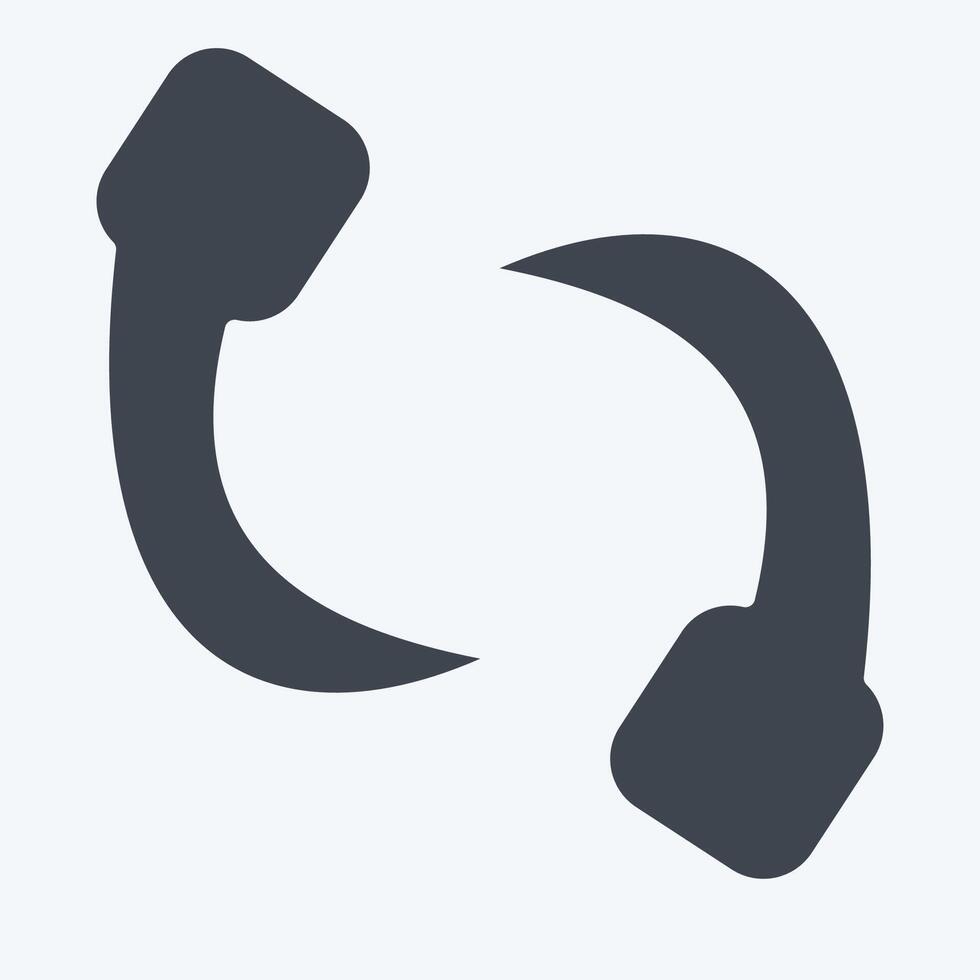 Icon Leech. related to Insects symbol. glyph style. design editable vector