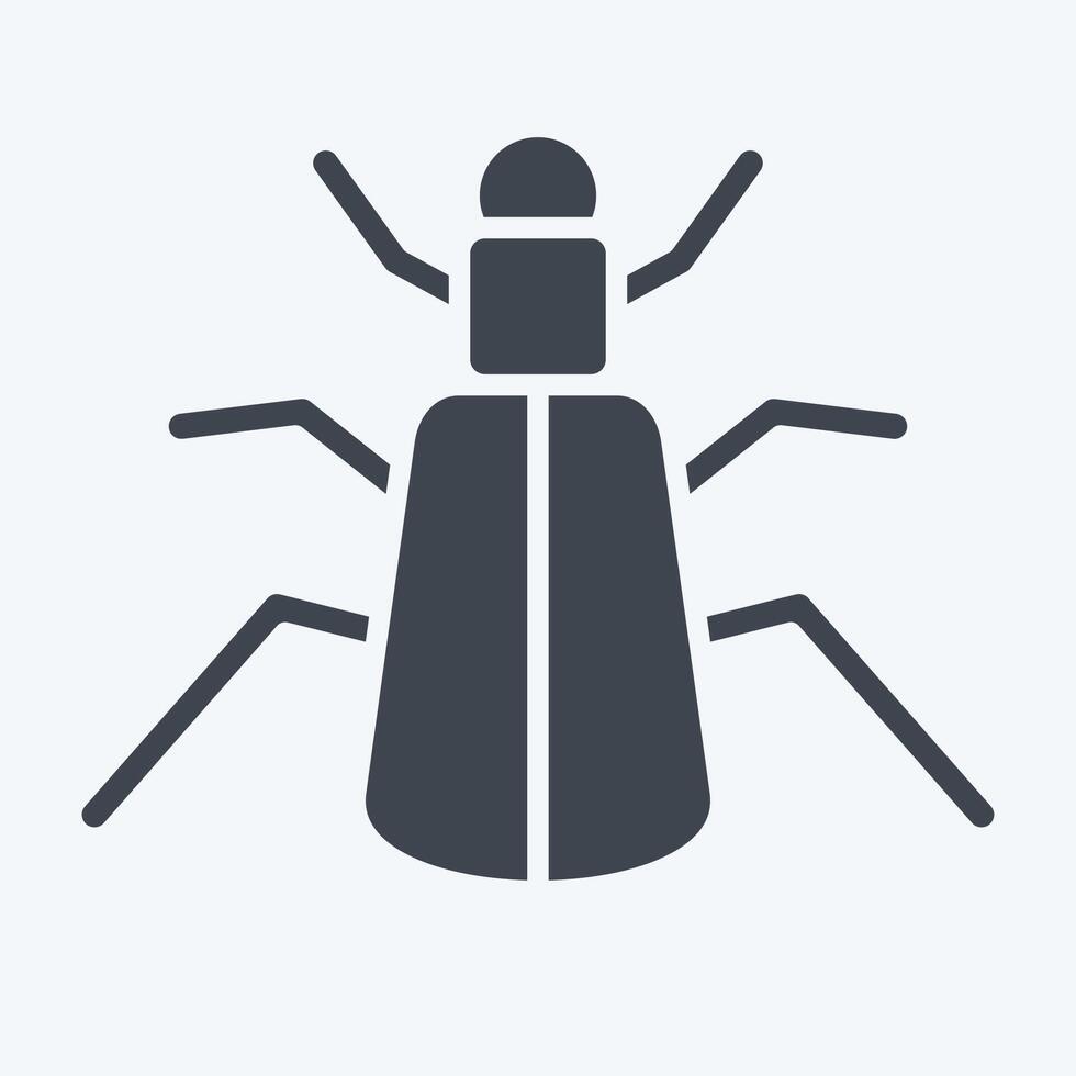 Icon Ground. related to Insects symbol. glyph style. design editable vector