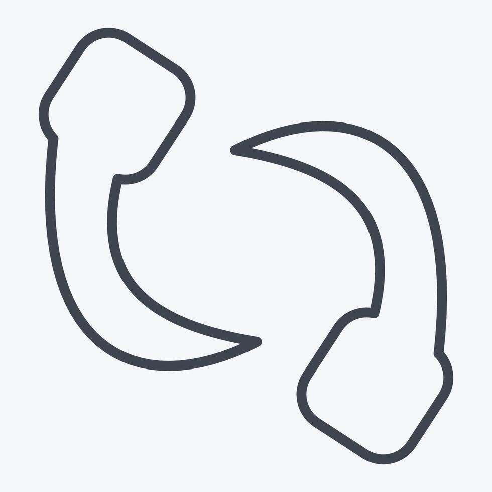 Icon Leech. related to Insects symbol. line style. design editable vector